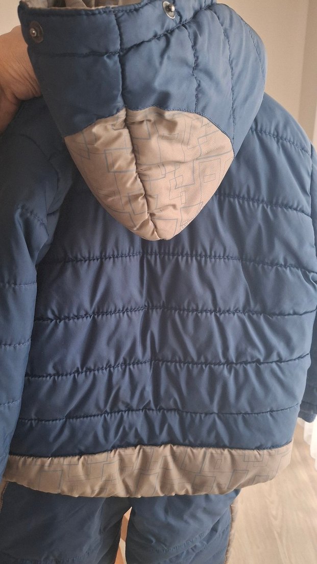 Koyu Mavi Fermuarlı Bebek Erkek Tulumu - Görsel 4