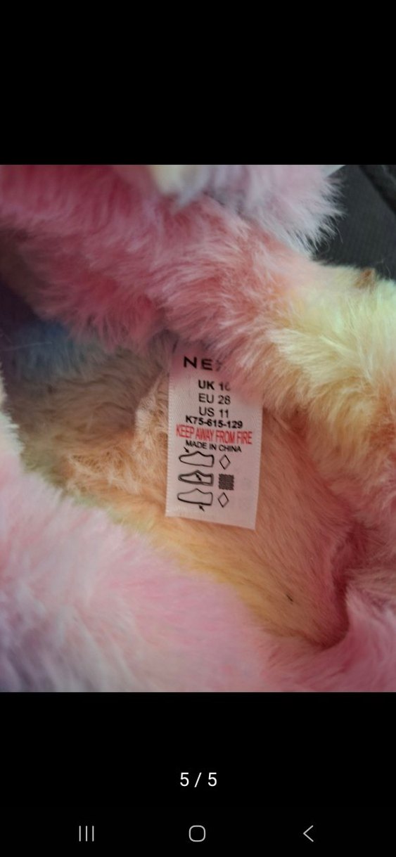 Next Peluş Unicorn Terlik - Görsel 5