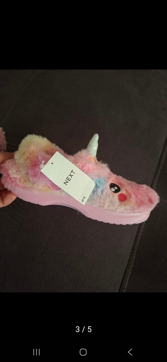 Next Peluş Unicorn Terlik - Görsel 3