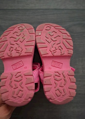 29 Beden pembe Renk Kız Çocuk Pembe Barbie Baskılı Bantlı sandalet