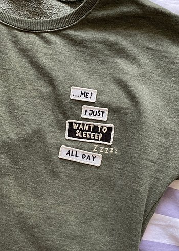 LC Waikiki Kadın Haki Uzun Kollu Pamuklu Sweatshirt
