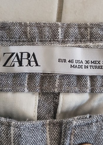 Zara Zara Gri Regular Fit Erkek Kumaş Pantolon