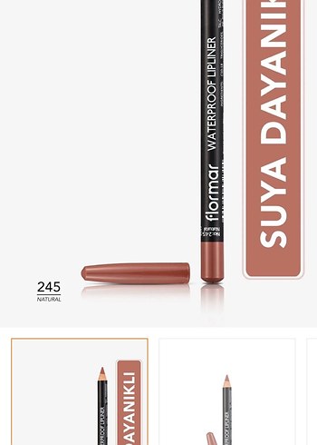 Flormar Suya Dayanıklı Dudak Kalemi 245 Natural