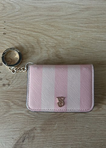 Pembe Deri Kadın Cüzdan Anahtarlıklı