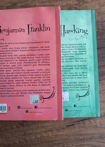 Beden Stephen Hawking ve Benjamin Franklin Biyografi Kitapları