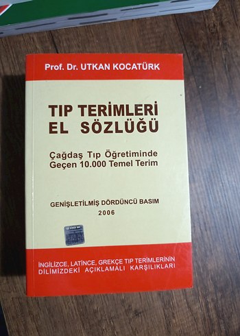 Tıp Terimleri El Sözlüğü - Prof. Dr. Utkan Kocatürk
