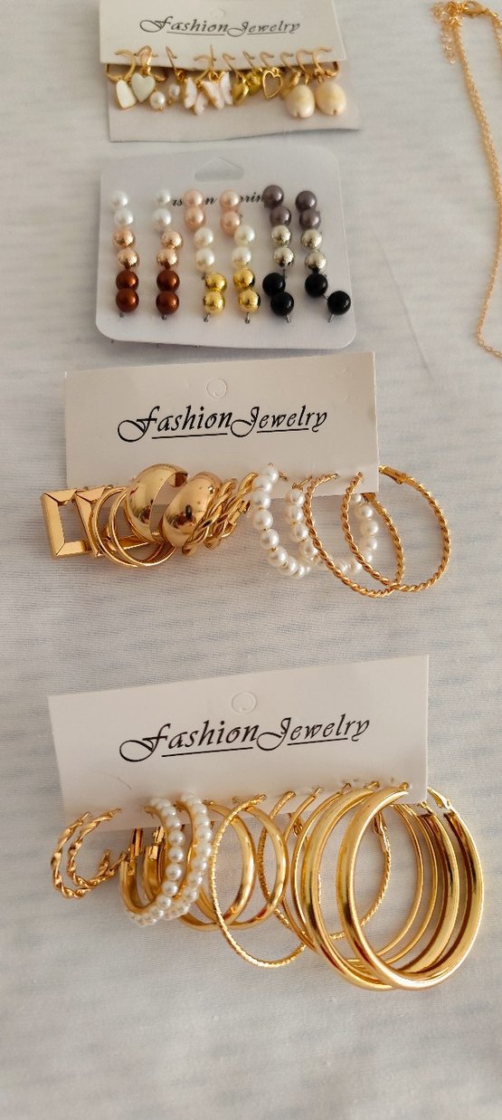 Boncuklu Mini Bohem Tarz Küpeler - Görsel 2