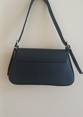 LC Waikiki Siyah Deri Minimalist Kadın Omuz Çantası