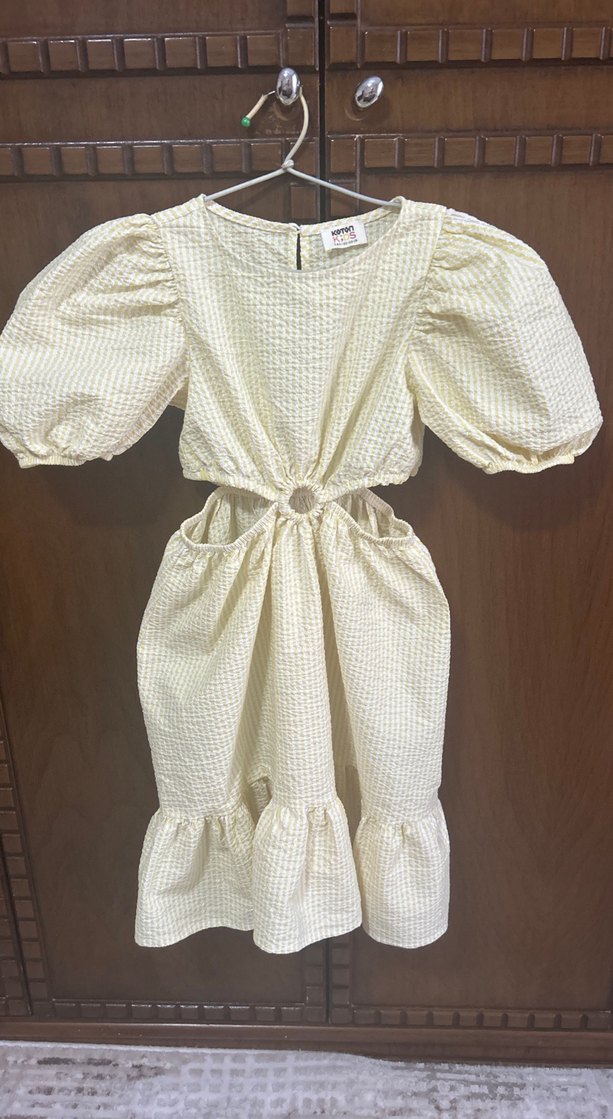 Koton Kız Çocuk 7-8 yaş balon kollu elbise hiç kullanılmadı - Görsel 2