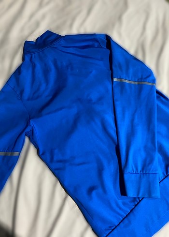 Mavi Nike Fermuarlı erkek Spor hırka - Görsel 2