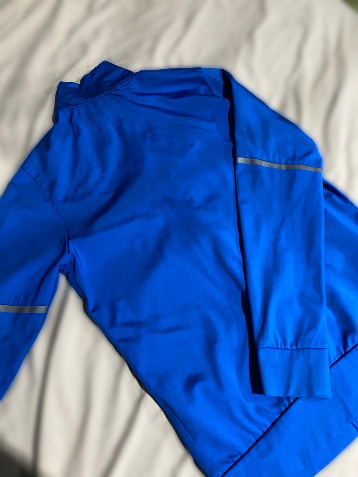 Mavi Nike Fermuarlı erkek Spor hırka - Görsel 2