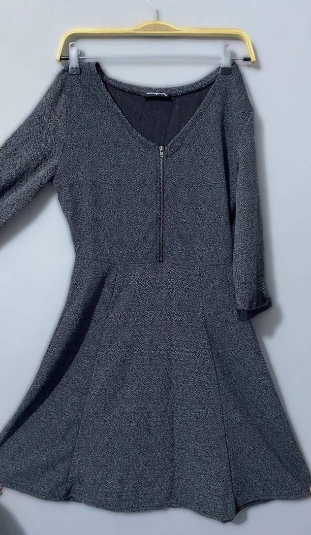 fermuarlı etekli elbise - Görsel 2