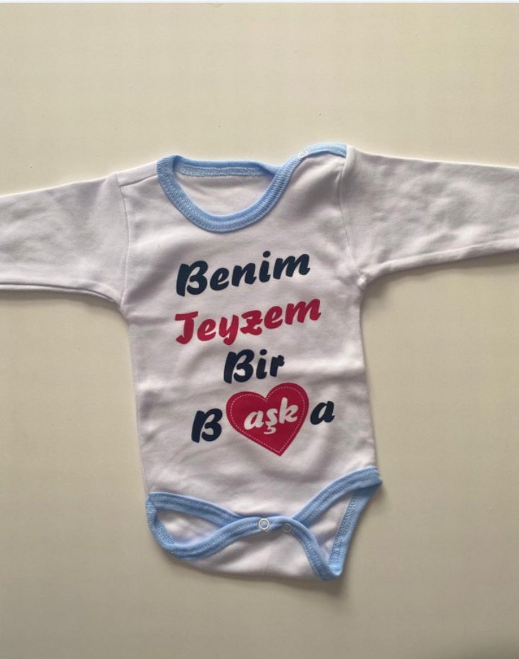 Baskılı Kısa Kollu Bebek Zıbın - Görsel 2