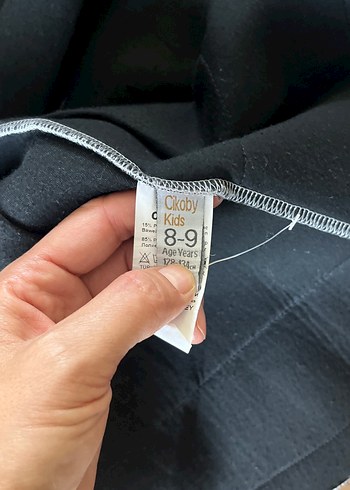 Kız cocuk Dantel Detaylı Gri Mini Etek - Görsel 10