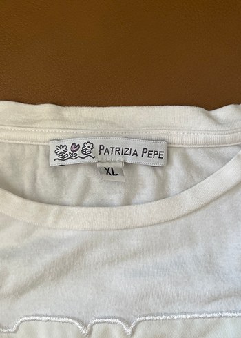 Patrizia marka beyaz taşlı kız cocuk Mini Tişört - Görsel 5