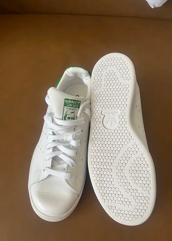 Beyaz Adidas Stan Smith erkek Spor Ayakkabı - Görsel 3