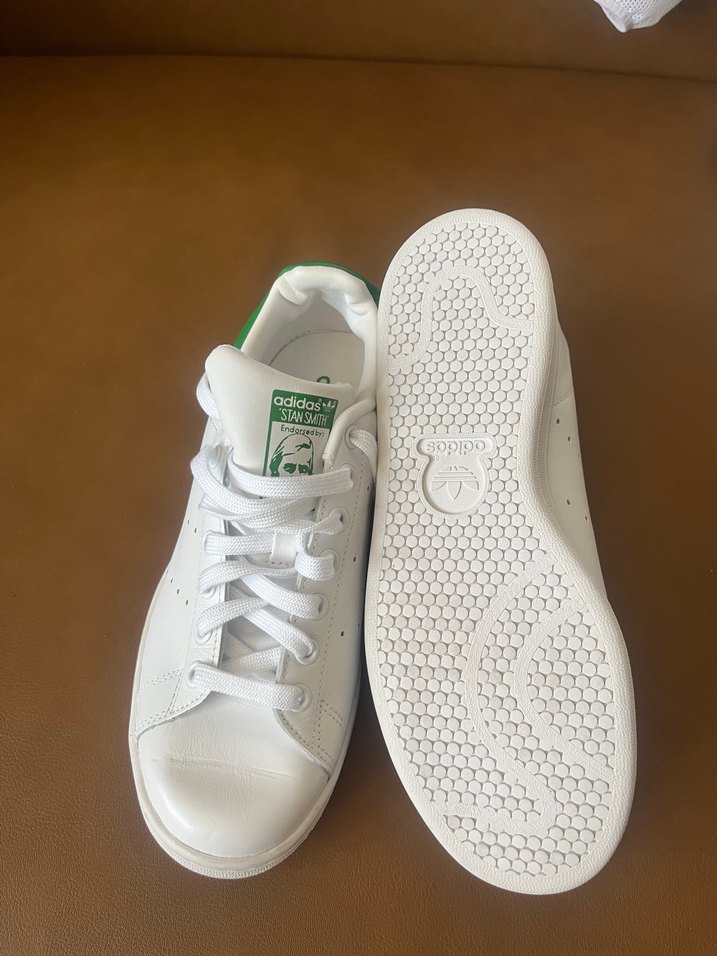 Beyaz Adidas Stan Smith erkek Spor Ayakkabı - Görsel 3