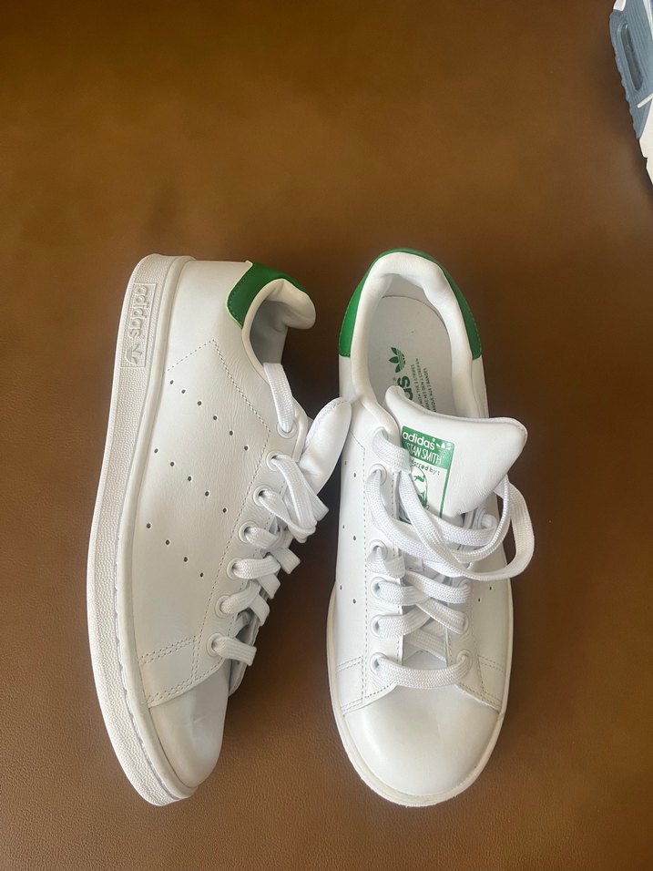 Beyaz Adidas Stan Smith erkek Spor Ayakkabı - Görsel 2