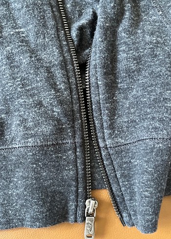 Nike koyu Gri Kız şort tulum ve üst  Takımı Fermuarlı Kapüşonlu - Görsel 4