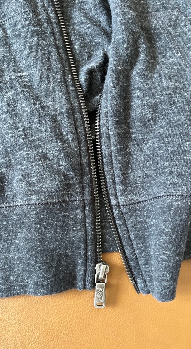 Nike koyu Gri Kız şort tulum ve üst  Takımı Fermuarlı Kapüşonlu - Görsel 4