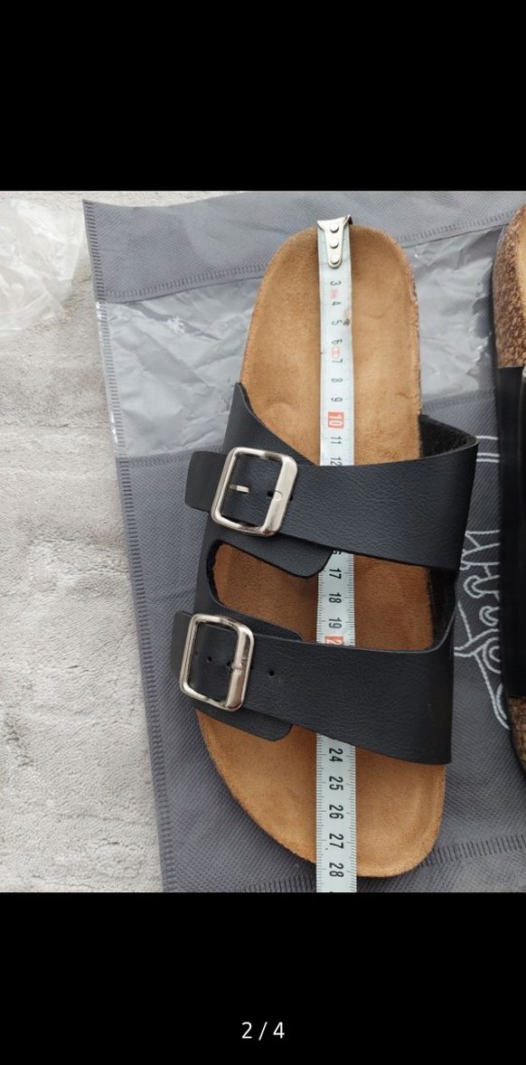 Tokalı Erkek Terlik - Gri Kahverengi - Görsel 2