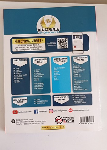 TYT Fizik Soru Bankası 1. Oturum 2022 basım