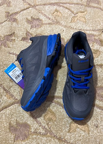 Lotto Gri Mavi Street Wear Erkek Spor AyakkabıWaterproof- - Görsel 5