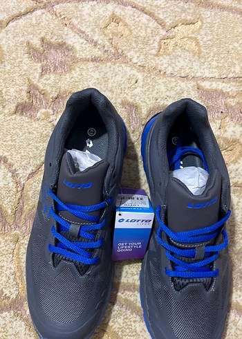 Lotto Gri Mavi Street Wear Erkek Spor AyakkabıWaterproof- - Görsel 3