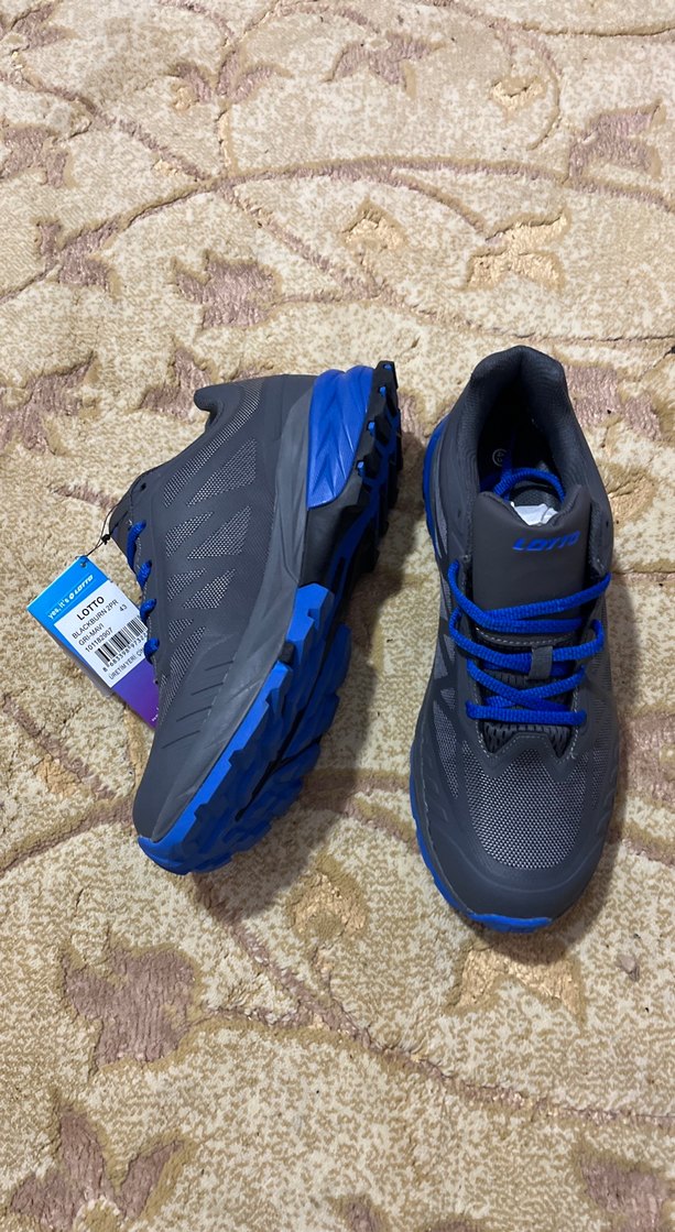 Lotto Gri Mavi Street Wear Erkek Spor AyakkabıWaterproof- - Görsel 5