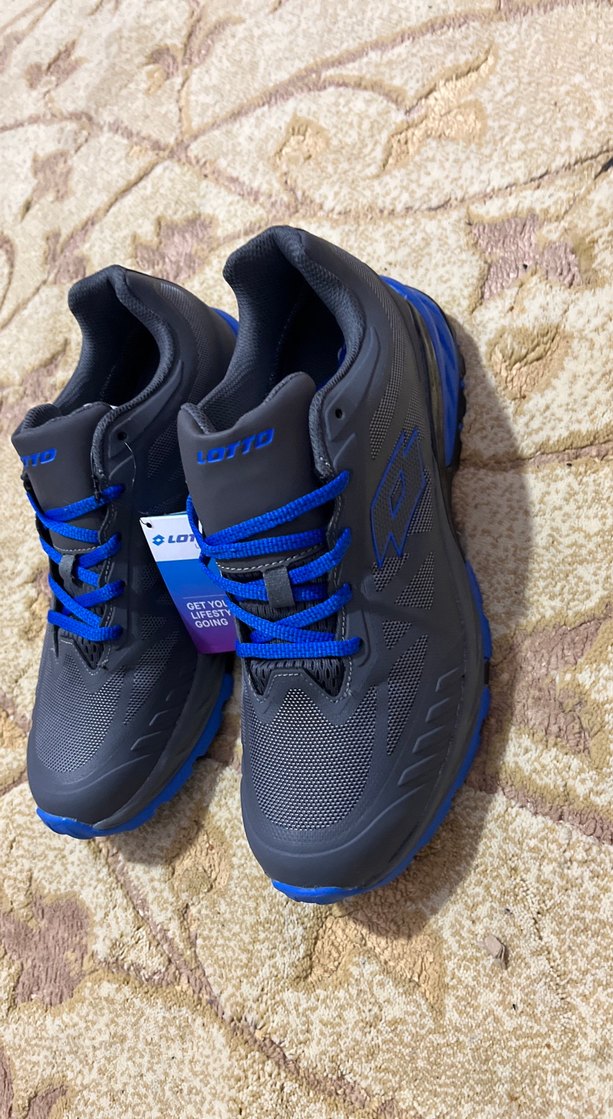 Lotto Gri Mavi Street Wear Erkek Spor AyakkabıWaterproof- - Görsel 2