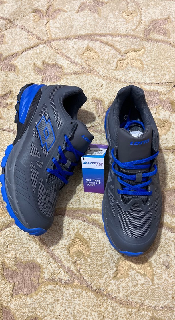 Lotto Gri Mavi Street Wear Erkek Spor AyakkabıWaterproof- - Görsel 4