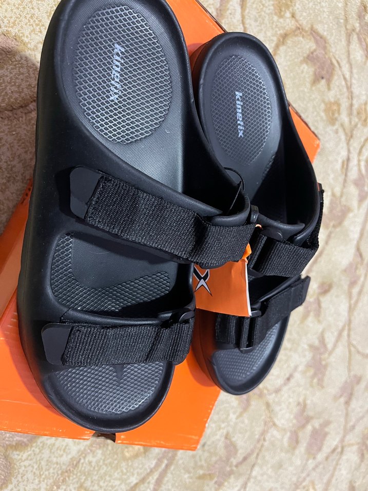 Erkek Siyah Spor Sandalet, Tokalı - Görsel 2