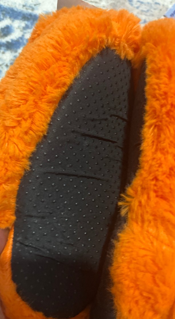 Renkli Leopar Desenli Kürklü 2-4 yaş arası Ev Terliği - Görsel 4