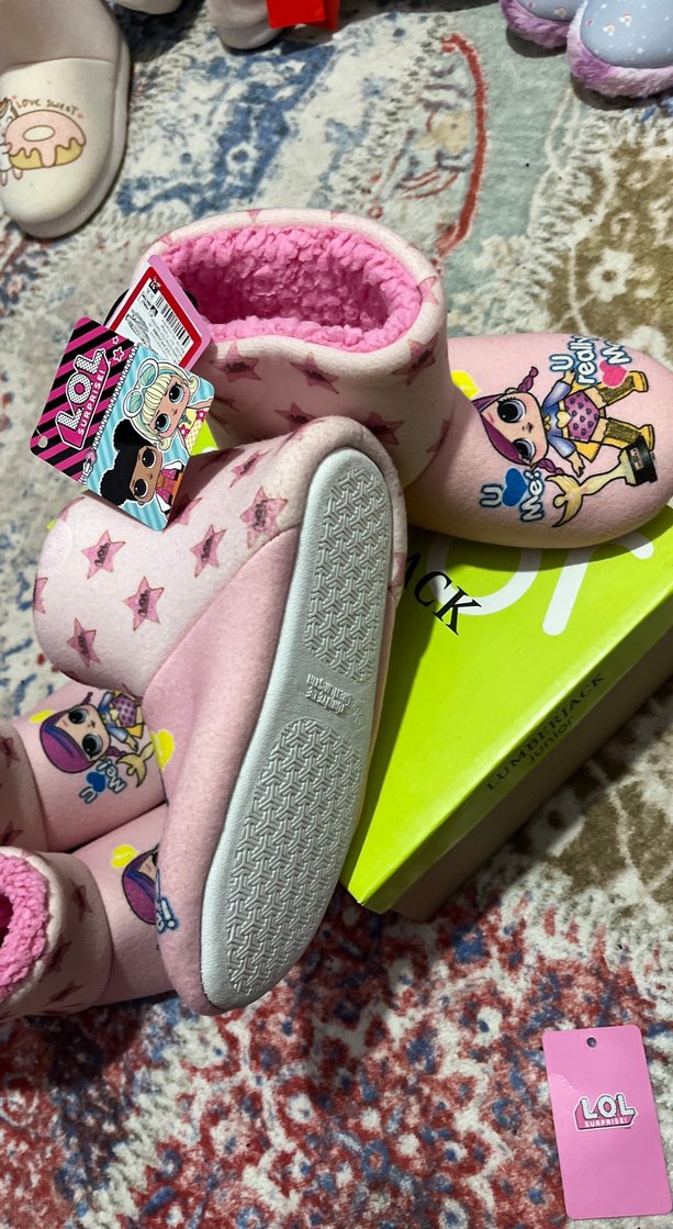 Kız Çocuk Pembe Pop Kültür Sıcak Terlik31-35 arası giyer - Görsel 3