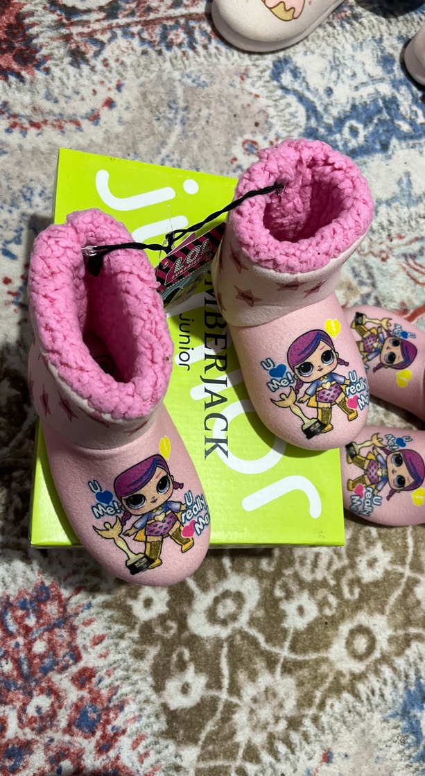 Kız Çocuk Pembe Pop Kültür Sıcak Terlik28-29 - Görsel 2