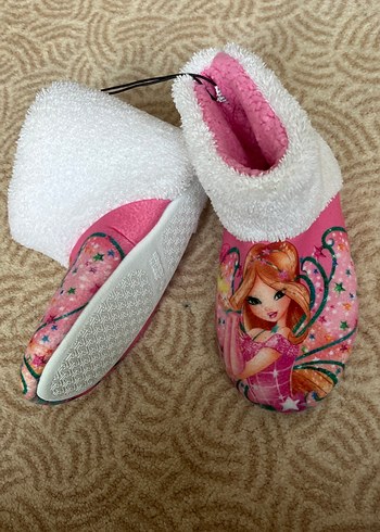 BARBİ BEBEKLİ İÇİ DIŞI YÜN PANDUF MÜKEMMEL MODEL 37 numara - Görsel 3