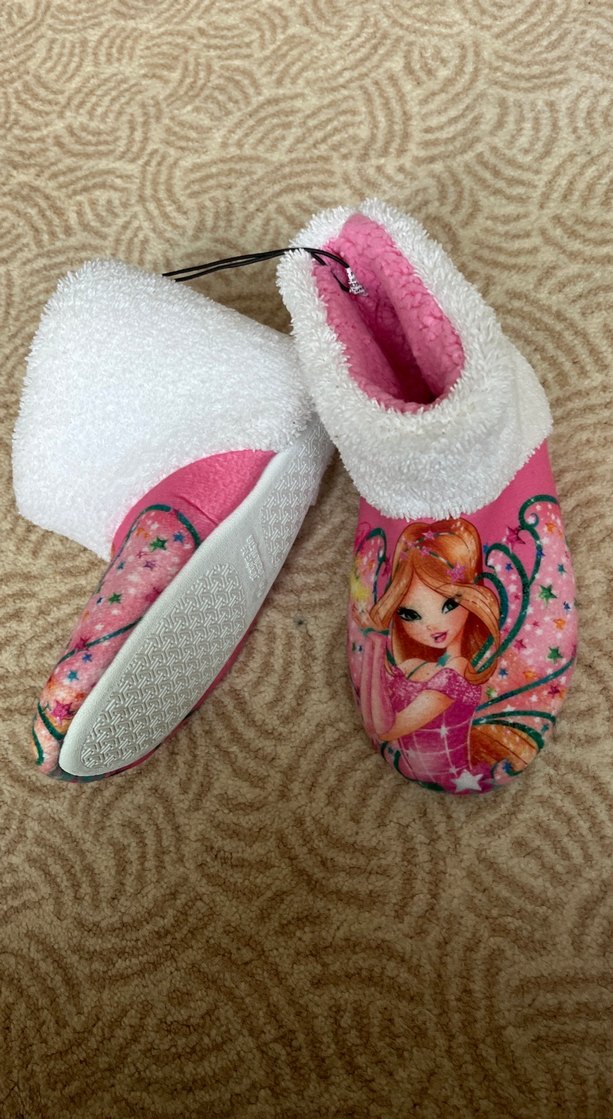 BARBİ BEBEKLİ İÇİ DIŞI YÜN PANDUF MÜKEMMEL MODEL 37 numara - Görsel 3