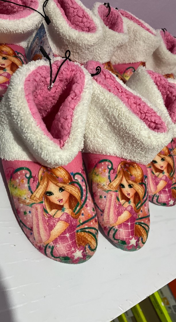 Renkli Nakışlı Kız Çocuk Sıcak Ev Terliği30-35 arası mevcut - Görsel 4