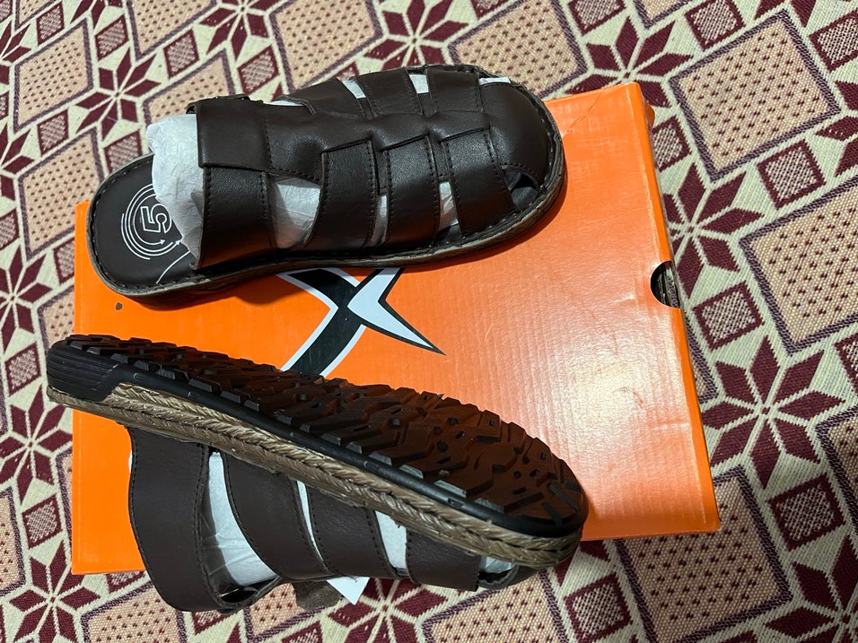 Kahverengi Erkek Tokalı sandaletSÜPER MODEL100/100 deri 40 num - Görsel 2