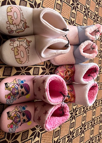 Kızlar için Renkli Örgü Sıcak Terliklersüper modeller 34-35 olu - Görsel 2