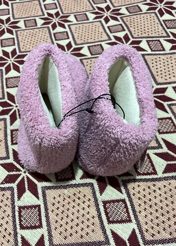 Kızlar için Pembe Örgü Sıcak Terlik37-38giyene olur - Görsel 4