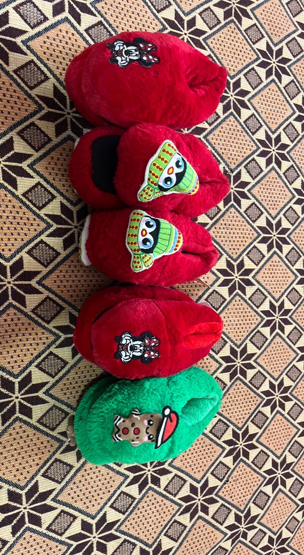 Renkli Nakışlı Kız Çocuk Sıcak Terlikler5-8yaş arası - Görsel 2