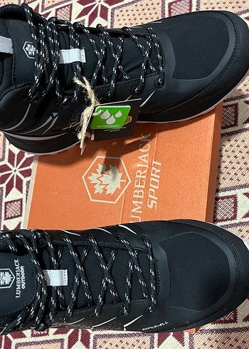 Siyah Yılan Desenli OutdoorLUMBERJACKWATERPROOF43 numara  - Görsel 2