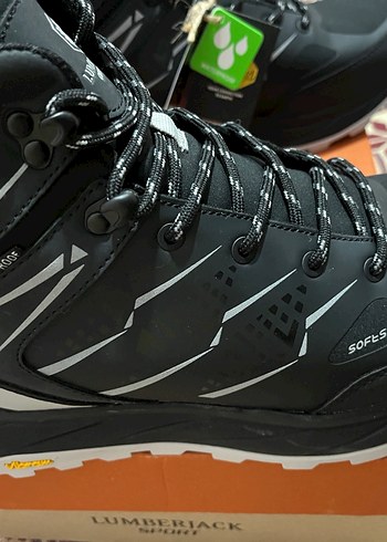 Siyah Yılan Desenli OutdoorLUMBERJACKWATERPROOF43 numara  - Görsel 3