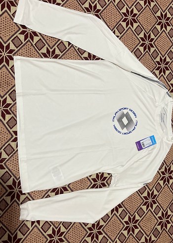 Lotto Spor Beyaz Erkek Uzun Kollusbaskililottotisortl Xl Xxl