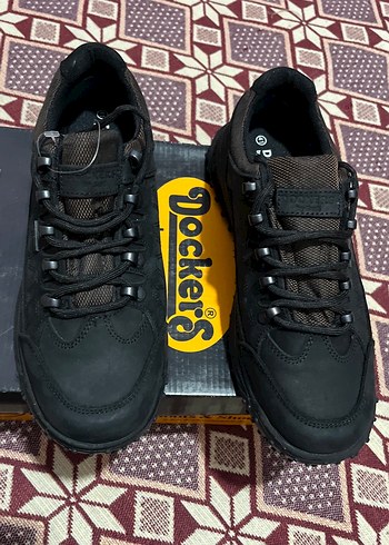 DOCKERS41süper kaymaz taban Siyah Tokalı Erkek Outdoor Ayakkab - Görsel 4