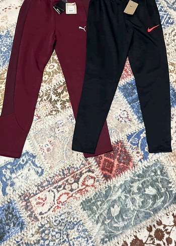 PUMA-NIKEBordo ve Siyah Rahat Kesim Erkek Eşofman AltıXS-S - Görsel 2