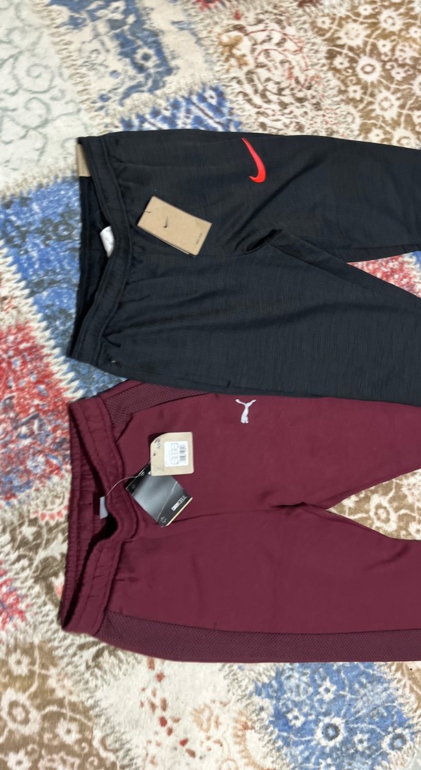 PUMA-NIKEBordo ve Siyah Rahat Kesim Erkek Eşofman AltıXS-S - Görsel 4