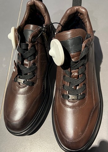 İNCİmarka45Kahverengi Erkek Ayakkabı Bağcıkları100/100 deri - Görsel 4