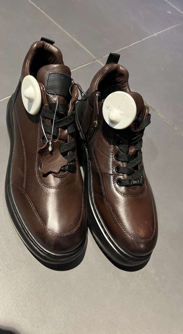 İNCİmarka45Kahverengi Erkek Ayakkabı Bağcıkları100/100 deri - Görsel 2